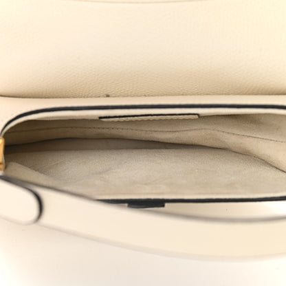 Christian Dior Grained Calfskin Mini Saddle Bag White 7 of 11