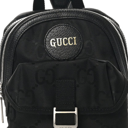 Gucci Econyl Nylon Monogram Off The Grid Sling Backpack Black 8 of 10