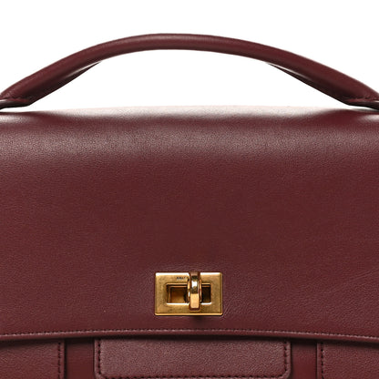 Balenciaga Smooth Calfskin Small Bel Air Clutch On Strap Dark Burgundy Dark Burgundy 8 of 10