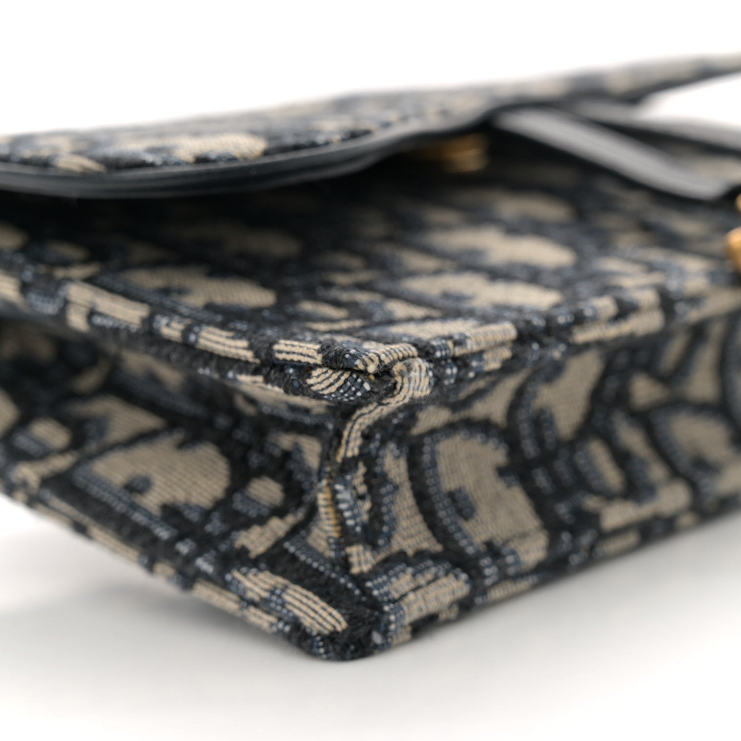 Christian Dior Oblique Saddle Belt Bag Blue 9 of 11