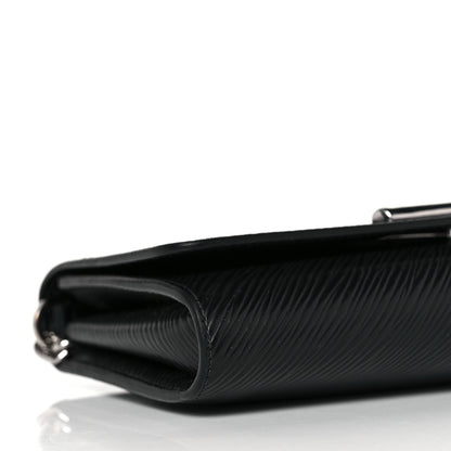 Louis Vuitton Epi Twist Chain Wallet Black 7 of 8