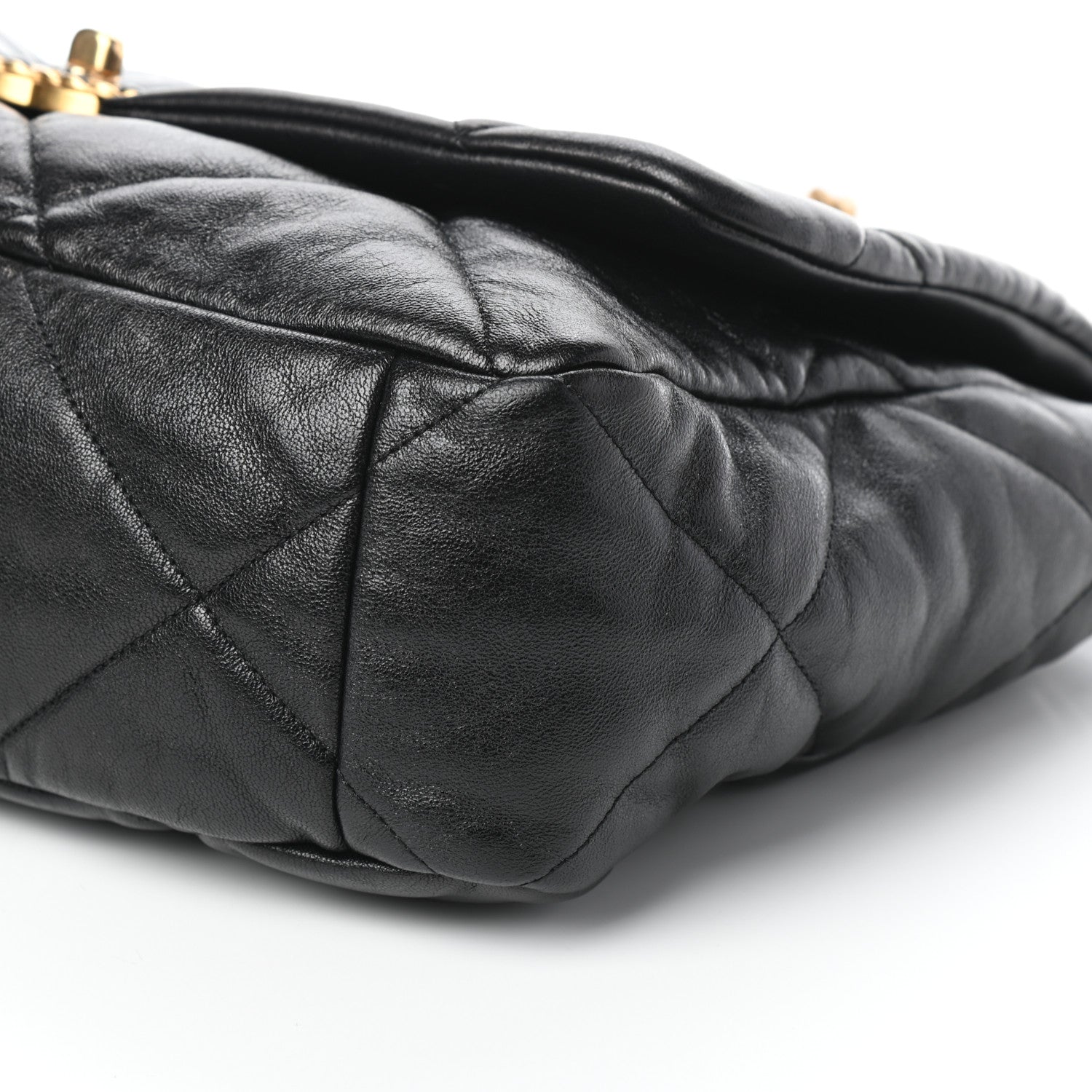 Chanel Lambskin Quilted Maxi Chanel 19 Flap Black 10 of 10