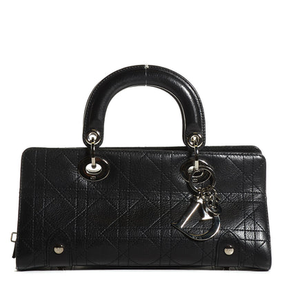 Christian Dior Calfskin Cannage Stitched Small East West Lady Dior Black 1 of 9