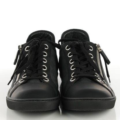Louis Vuitton Damier Graphite Calfskin Suede Mens Aventure Sneakers 6.5 2 of 5