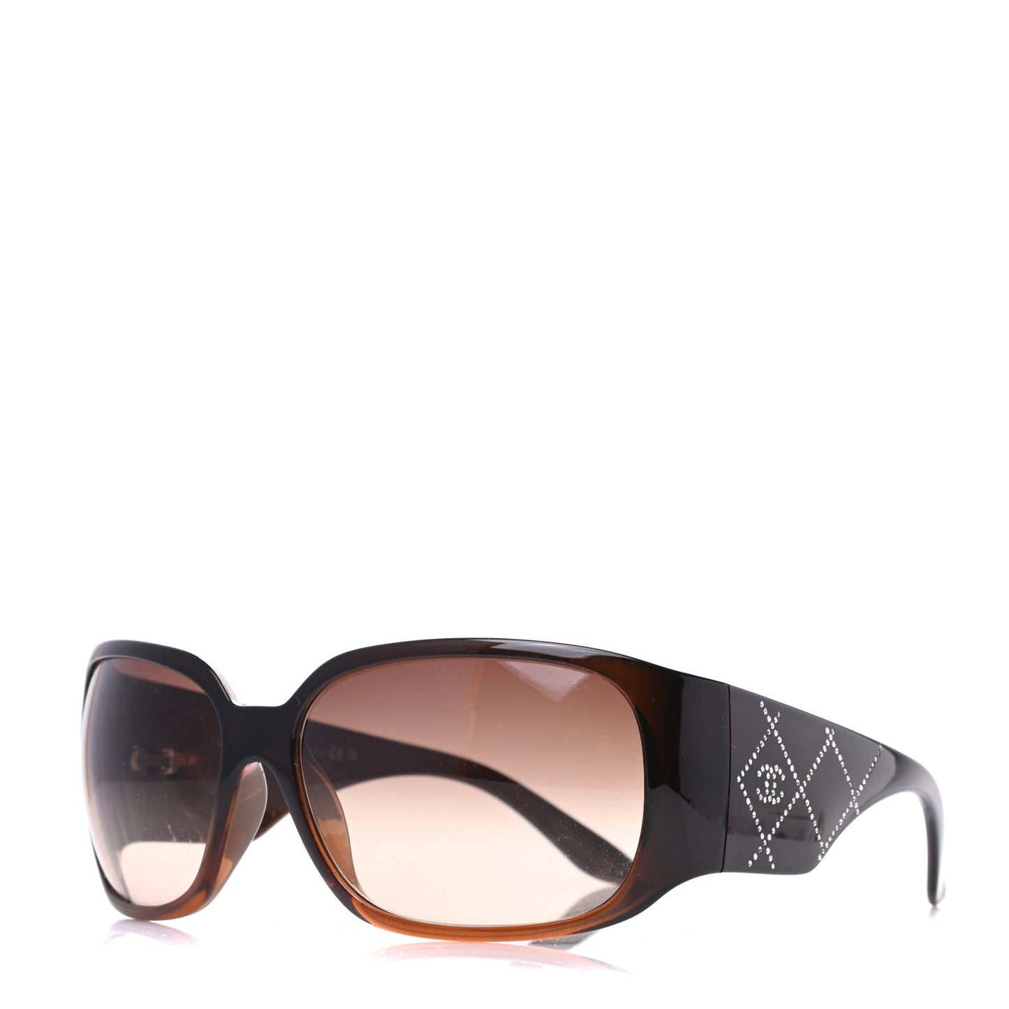 Acetate Crystal CC Sunglasses 5080-B Black