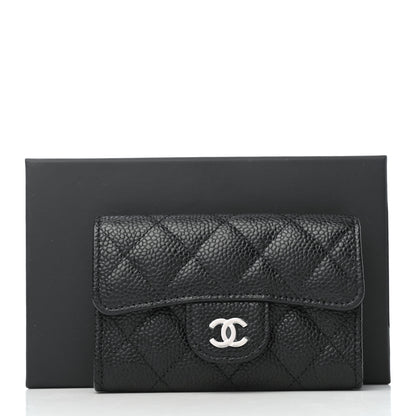 Chanel Caviar Quilted Flap Card Holder Black 9 of 9