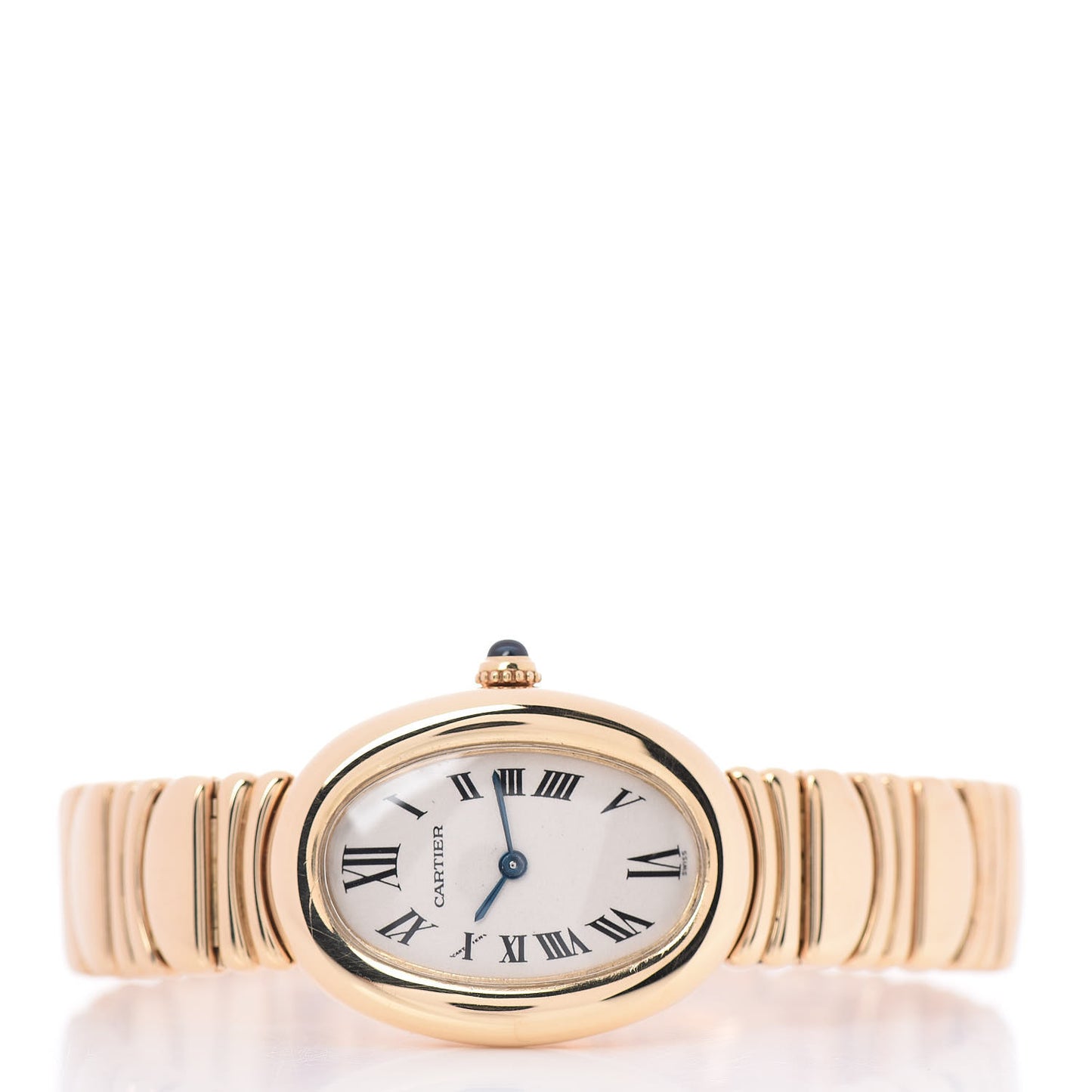 18K Yellow Gold 22mm Baignoire Quartz Watch