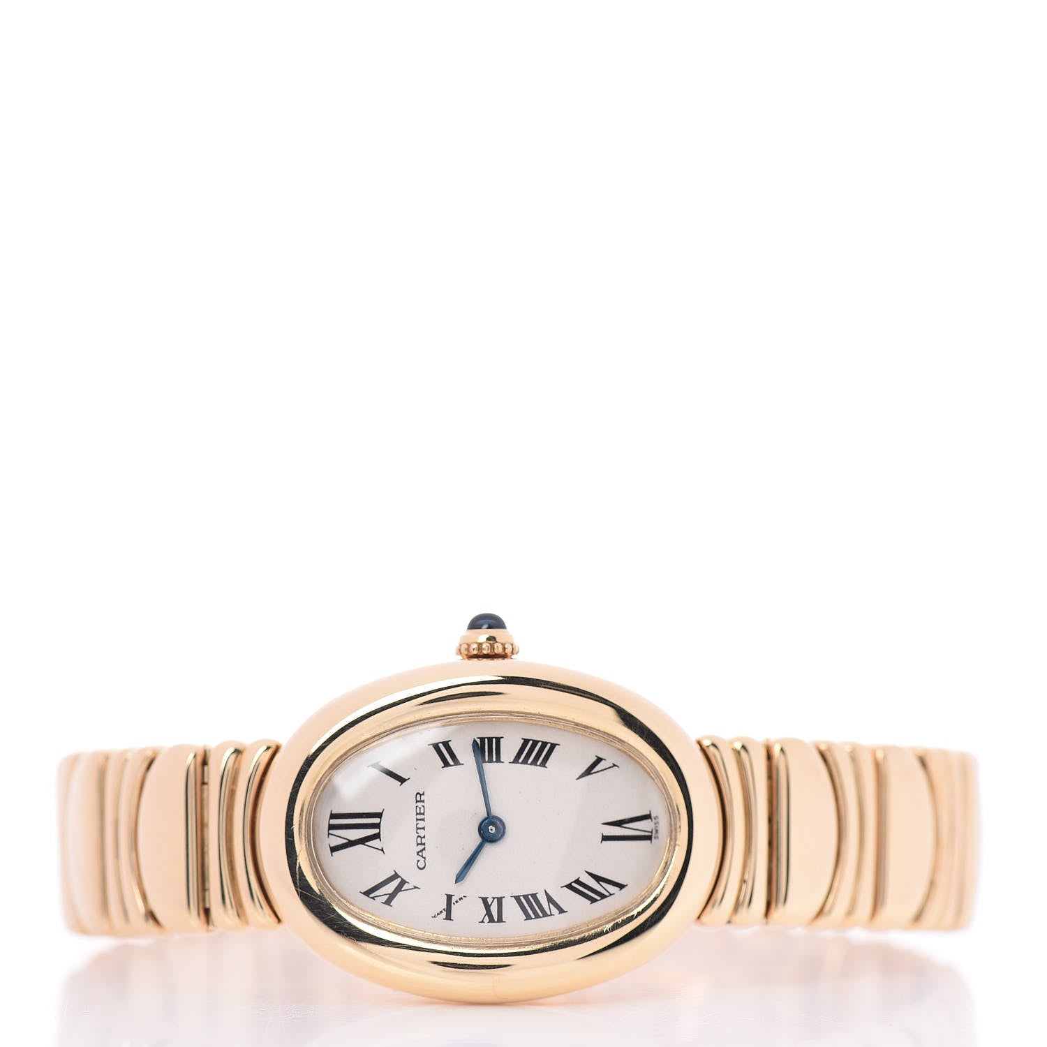 Cartier 18K Yellow Gold 22mm Baignoire Quartz Watch 3 of 5