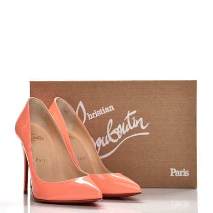 Christian Louboutin Patent Pigalle Follies 100 Pumps 36 Flamingo 9 of 9
