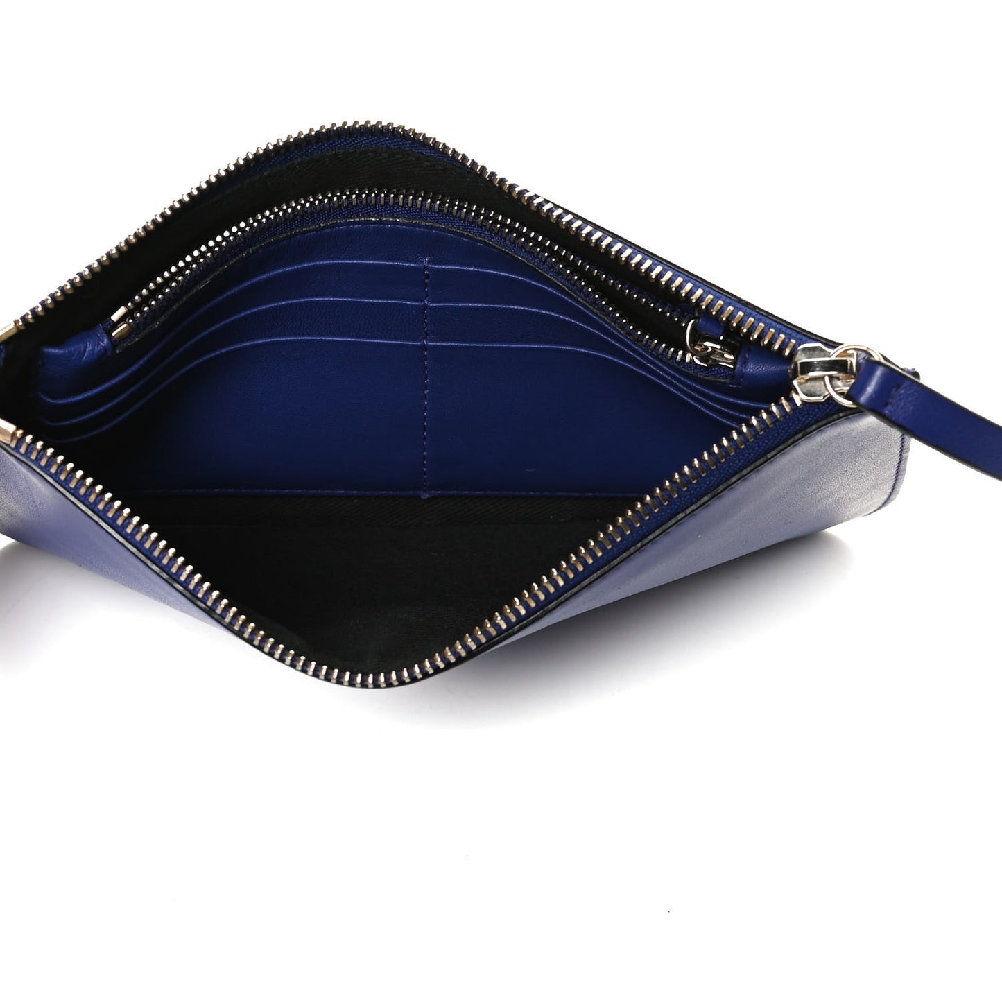 Vitello Medusa Wrist Pouch Blue