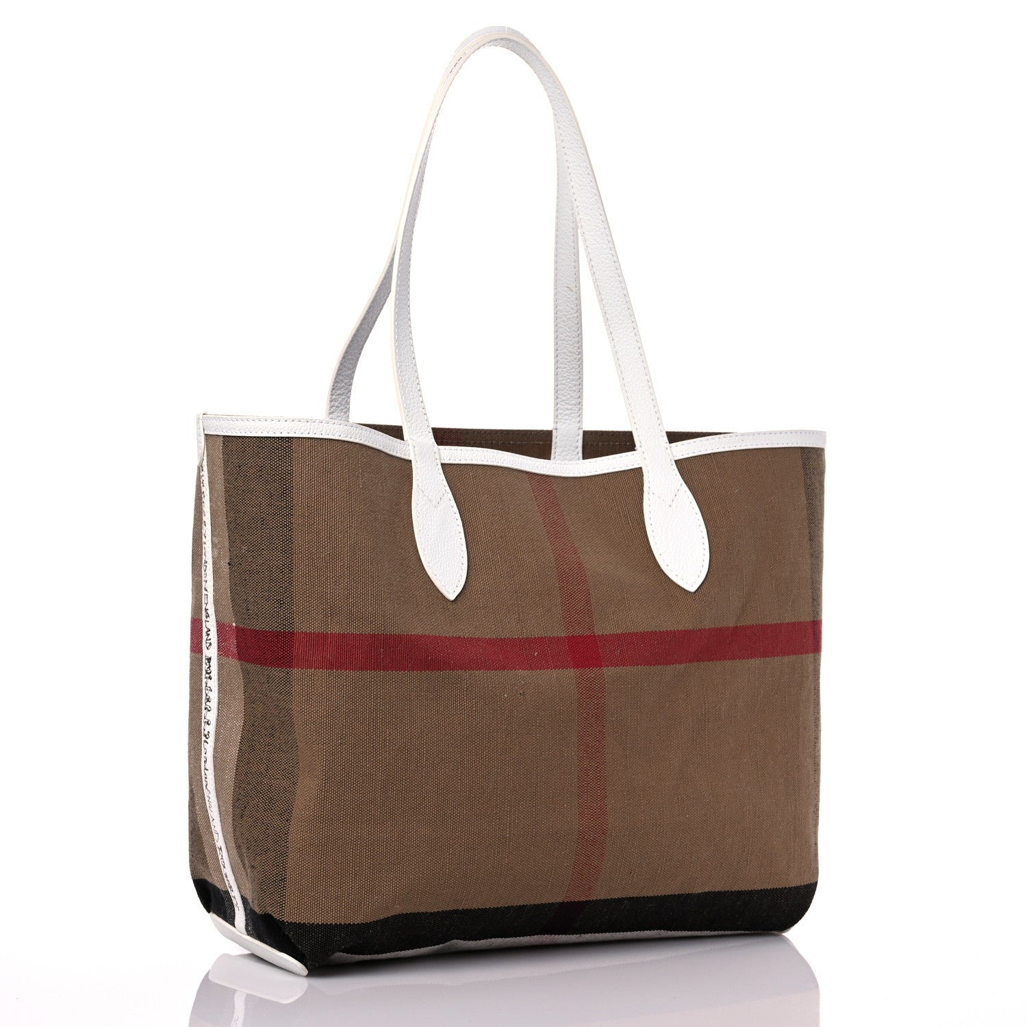 Burberry Coated Canvas Medium Reversible Doodle Tote White 12 of 20