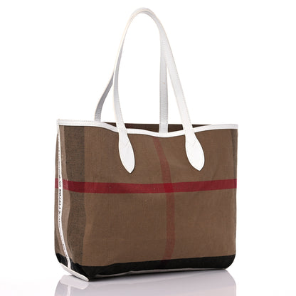 Burberry Coated Canvas Medium Reversible Doodle Tote White 12 of 20
