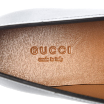 Gucci Calfskin Womens Jordaan Loafers 37 Black 7 of 9