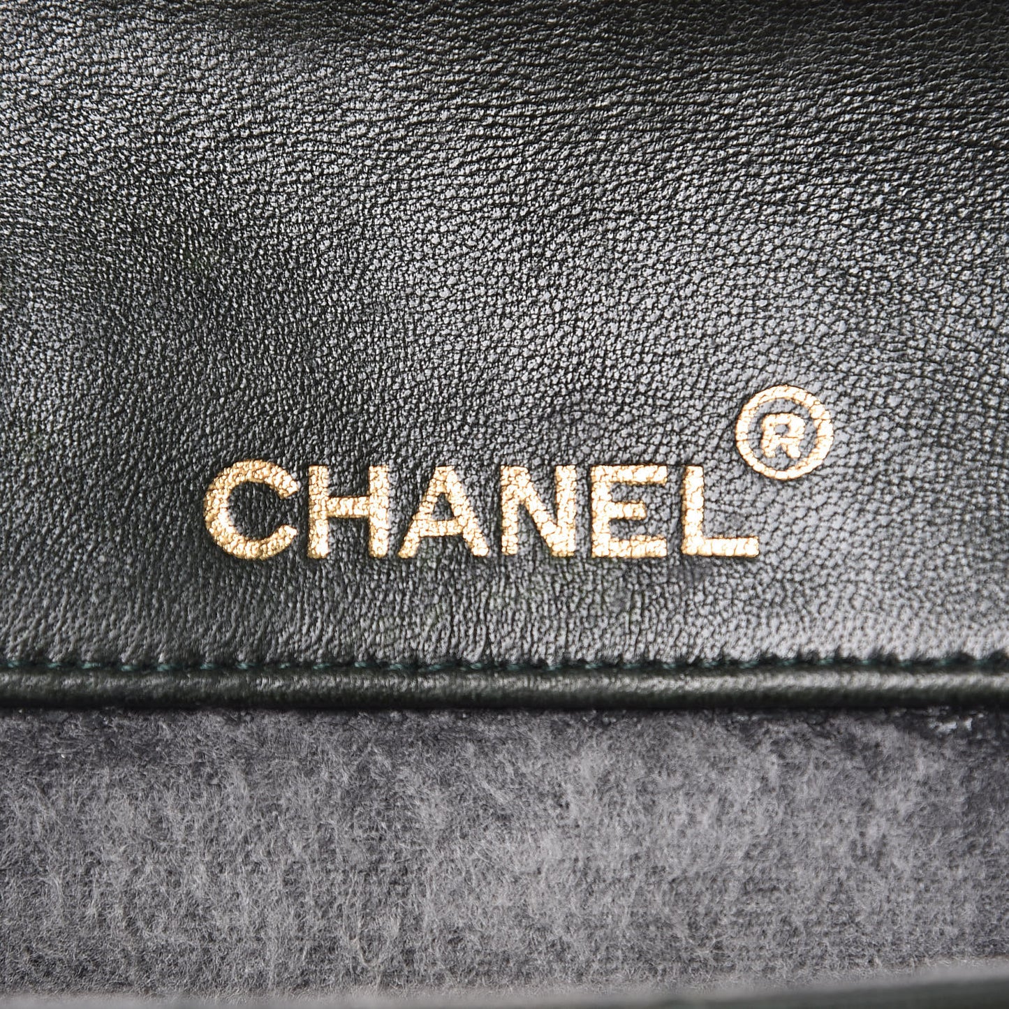 Lambskin Quilted Mini Flap Green