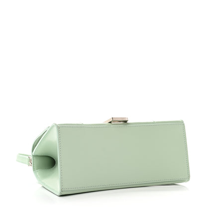 Balenciaga Shiny Box Calfskin Small Hourglass Top Handle Bag Light Green 3 of 7