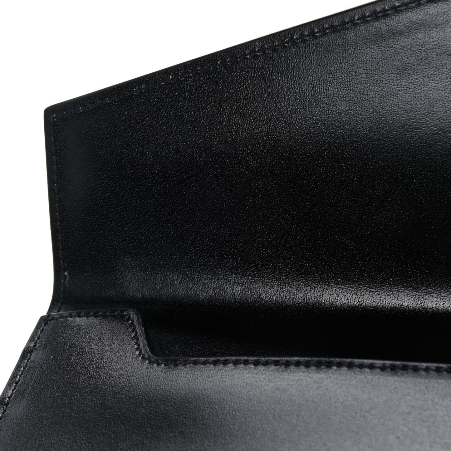 Smooth Shiny Calfskin Monogram Uptown Pouch Black