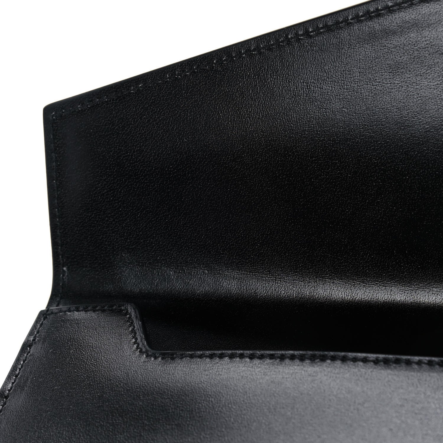Saint Laurent Smooth Shiny Calfskin Monogram Uptown Pouch Black 11 of 12