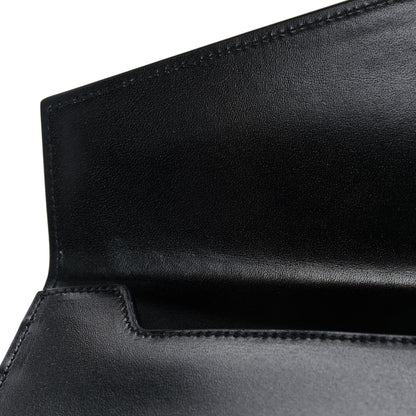 Saint Laurent Smooth Shiny Calfskin Monogram Uptown Pouch Black 11 of 12