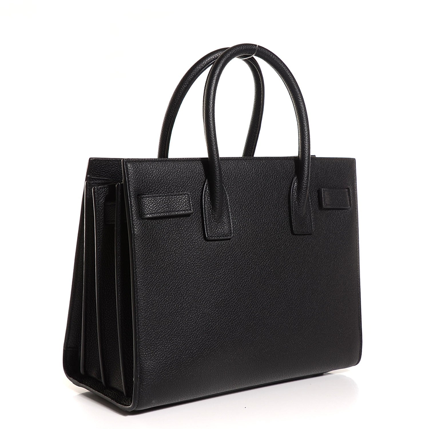 Saint Laurent Grained Calfskin Baby Sac De Jour Black 3 of 7