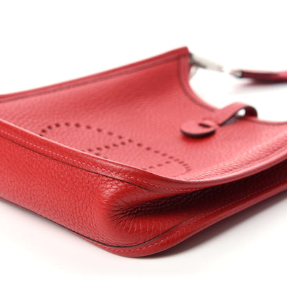 Hermes Taurillon Clemence Evelyne TPM Rouge Casaque 7 of 11