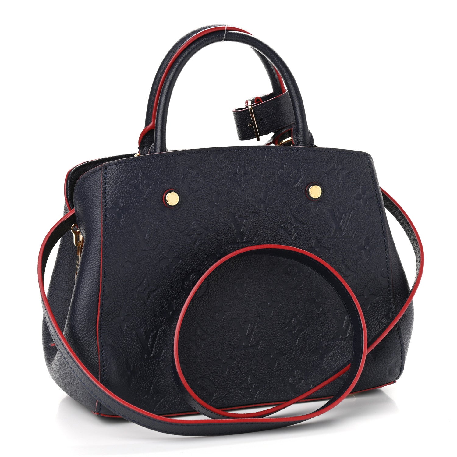 Louis Vuitton Empreinte Montaigne BB Marine Rouge 3 of 9