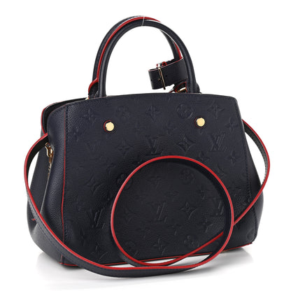 Louis Vuitton Empreinte Montaigne BB Marine Rouge 3 of 9