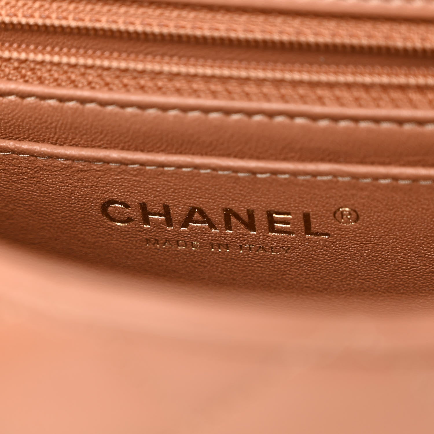 Chanel Lambskin Quilted Mini Rectangular Flap Brown 6 of 10
