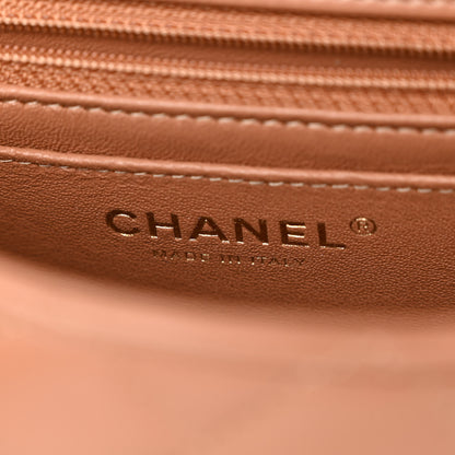 Chanel Lambskin Quilted Mini Rectangular Flap Brown 6 of 10