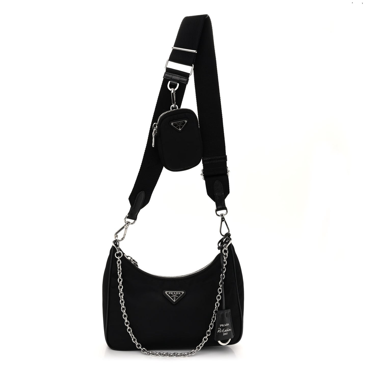 Nylon Re-Edition 2005 Shoulder Bag Black