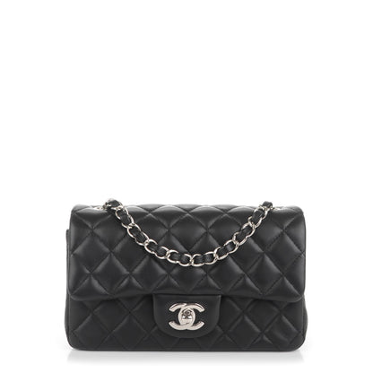 Chanel Lambskin Quilted Mini Rectangular Flap Black 1 of 7