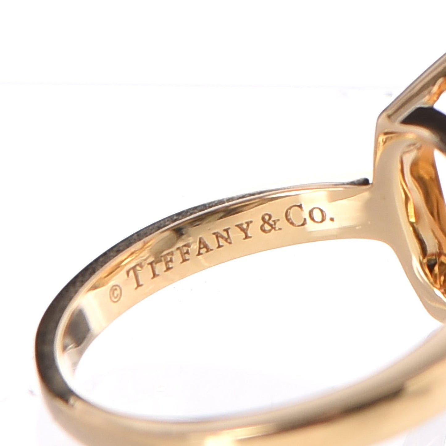 18K Yellow Gold Citrine Sparklers Cocktail Ring 53 6.25