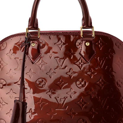 Louis Vuitton Vernis Alma PM Rouge Fauviste 8 of 10