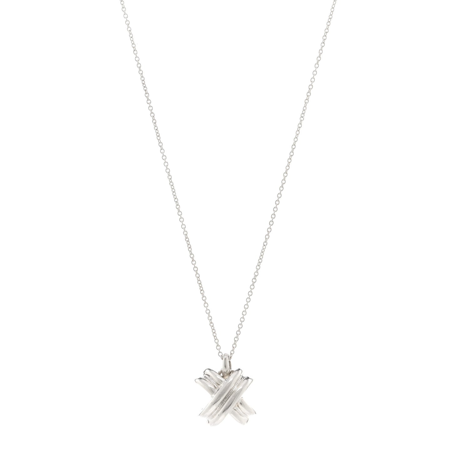 Sterling Silver Signature X Pendant Necklace