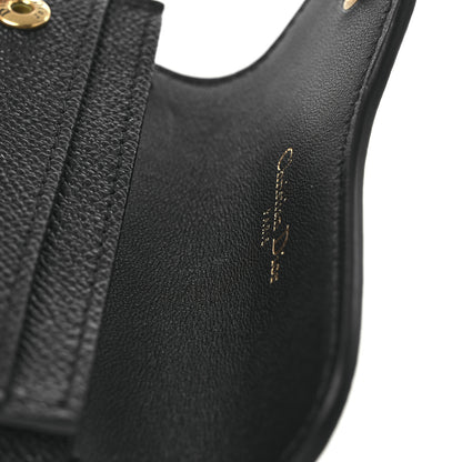 Christian Dior Grained Calfskin Saddle Card Holder Black 9 of 10