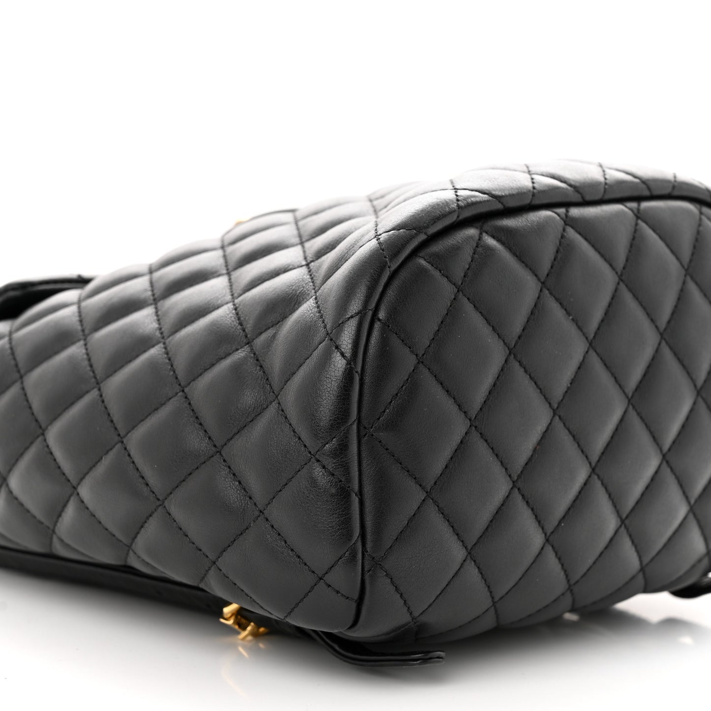 Lambskin Quilted Small Urban Spirit Backpack Black