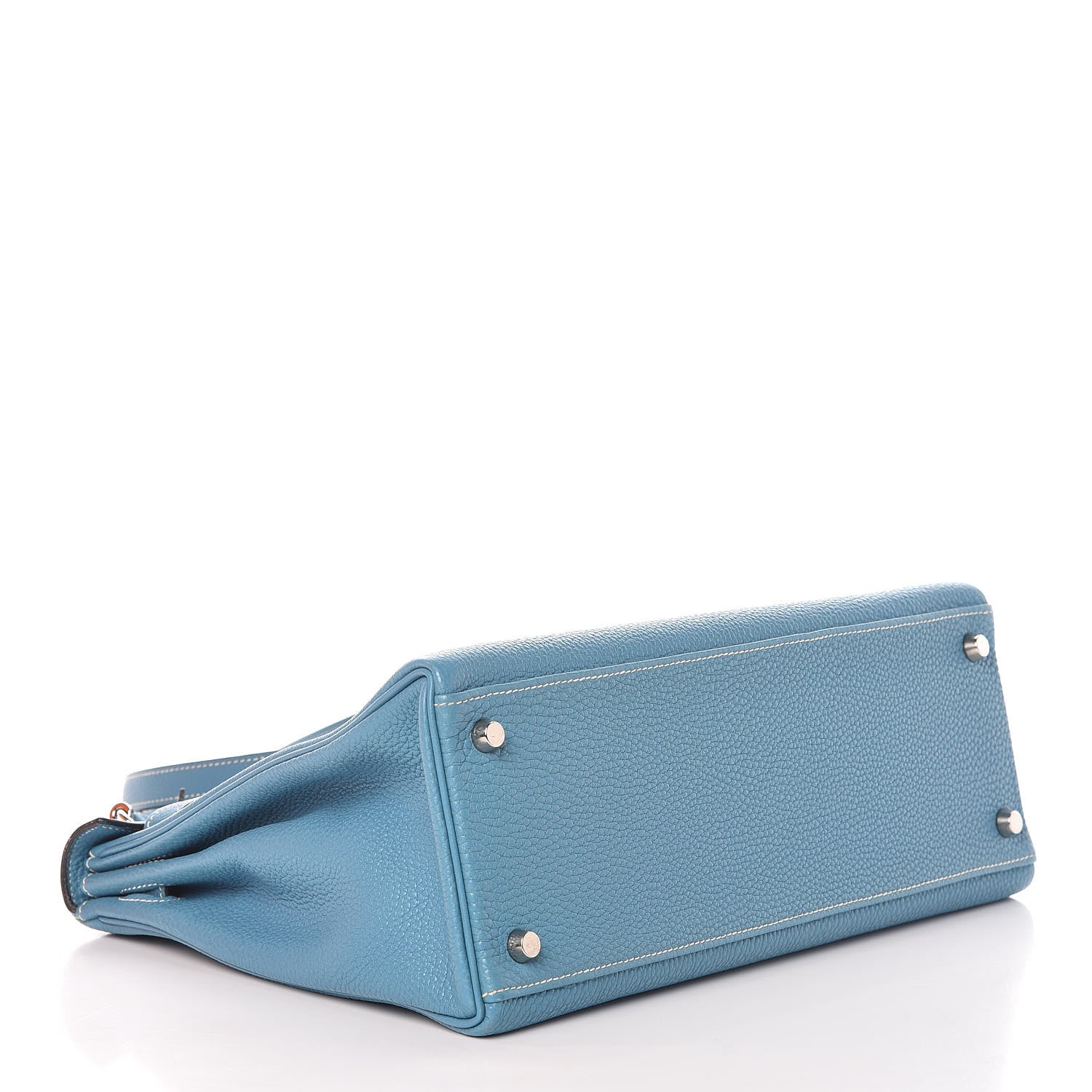 Hermes Togo Kelly Retourne 32 Blue Jean 5 of 43