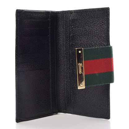 Gucci Monogram Ladies Web Continental Wallet Black 5 of 14
