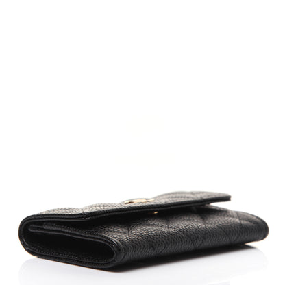 Chanel Caviar Quilted Flap Card Holder Black 4 of 11