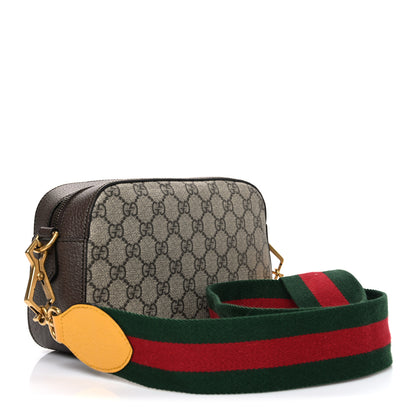 Gucci GG Supreme Monogram Web Neo Vintage Shoulder Bag Beige New Acero Crop 3 of 10