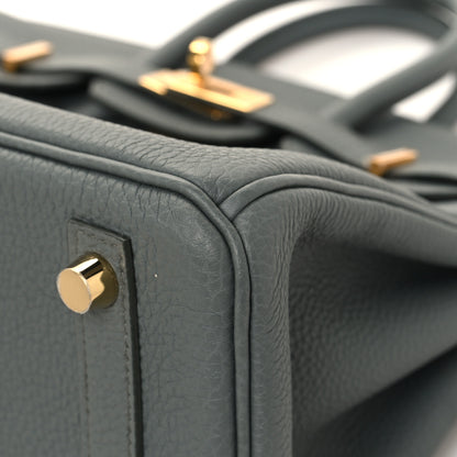 Hermes Togo Birkin 25 Vert Amande 10 of 13