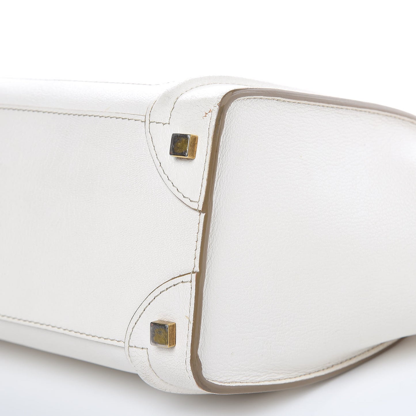 Goatskin Micro Luggage White