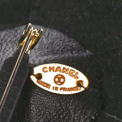 Chanel Calfskin Camellia Pin Brooch Black 4 of 4