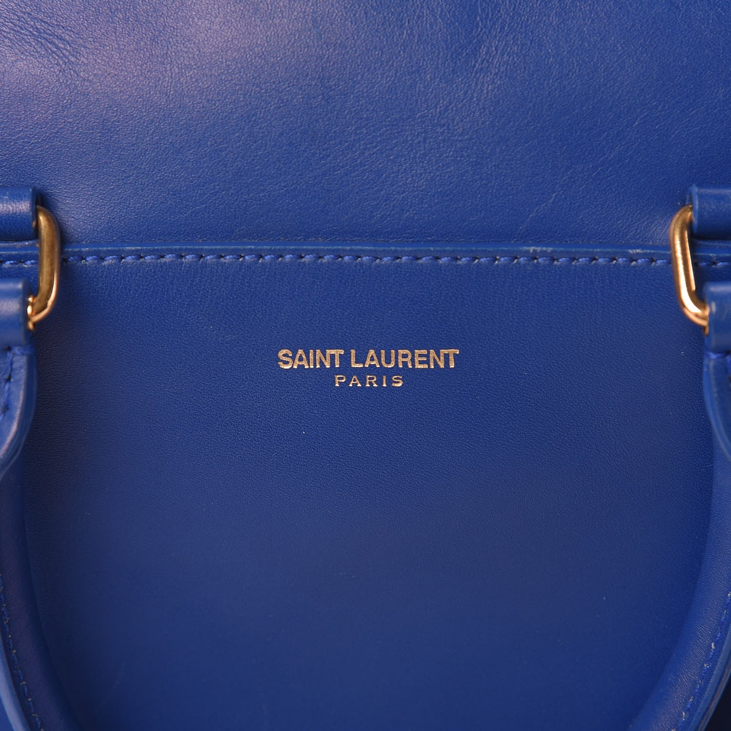 Saint Laurent Calfskin Classic Baby Duffle Blue 8 of 23