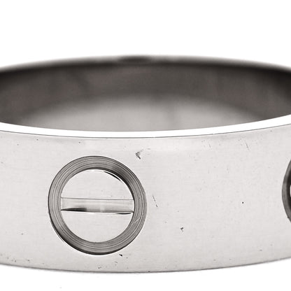 Cartier 18K White Gold 5.5mm LOVE Ring 50 5.25 4 of 5
