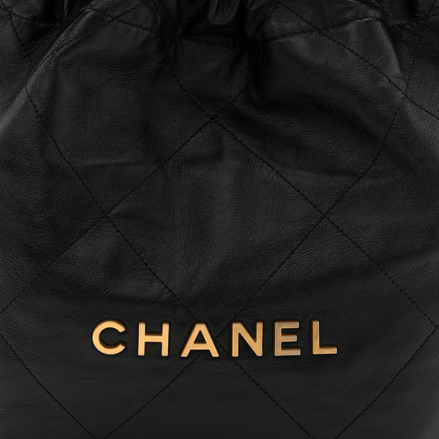 Chanel Shiny Calfskin Quilted Small Chanel 22 Black 9 of 11