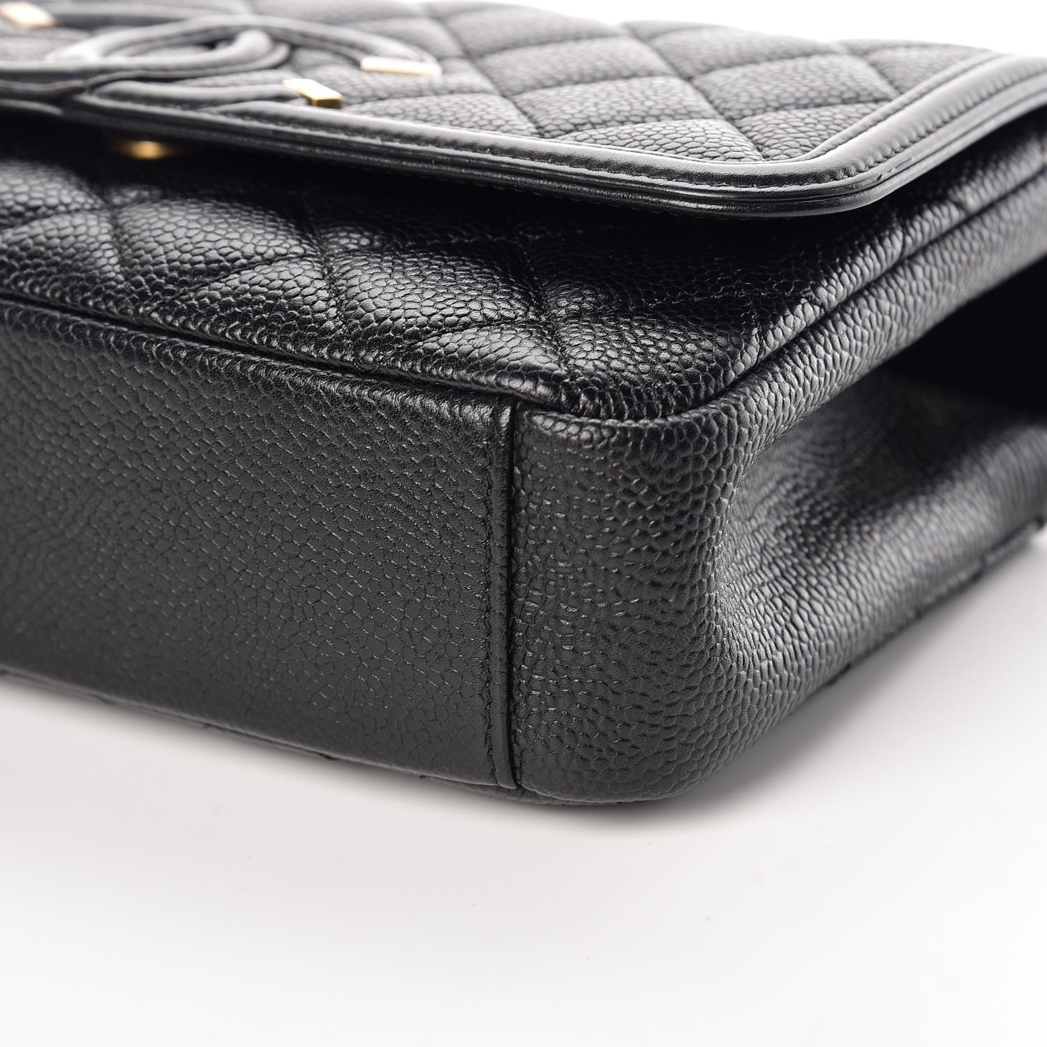 Chanel Caviar Quilted Small CC Filigree Flap Black 6 of 10