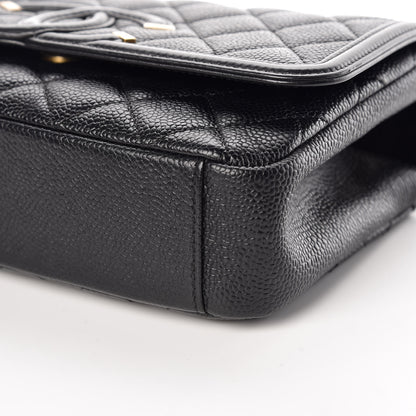 Chanel Caviar Quilted Small CC Filigree Flap Black 6 of 10