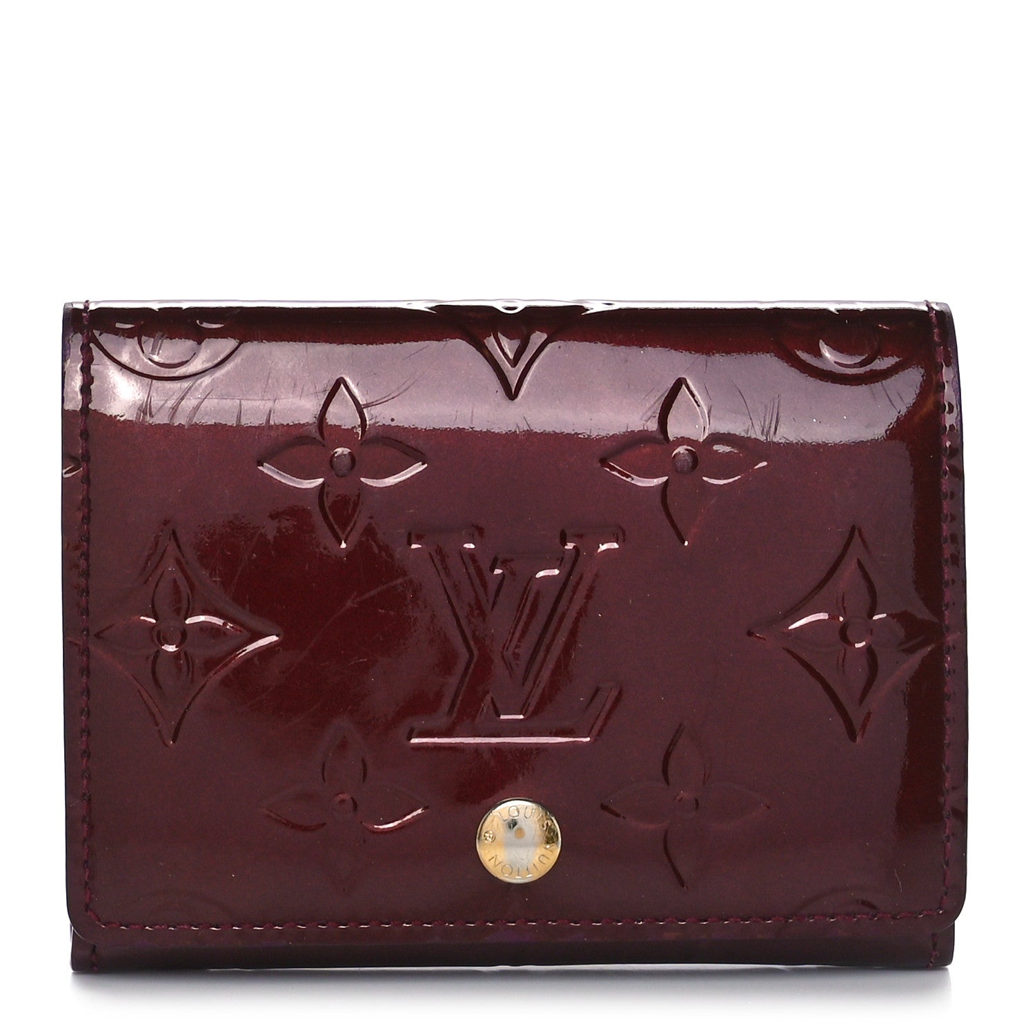 Louis Vuitton Vernis Business Card Holder Rouge Fauviste 1 of 10