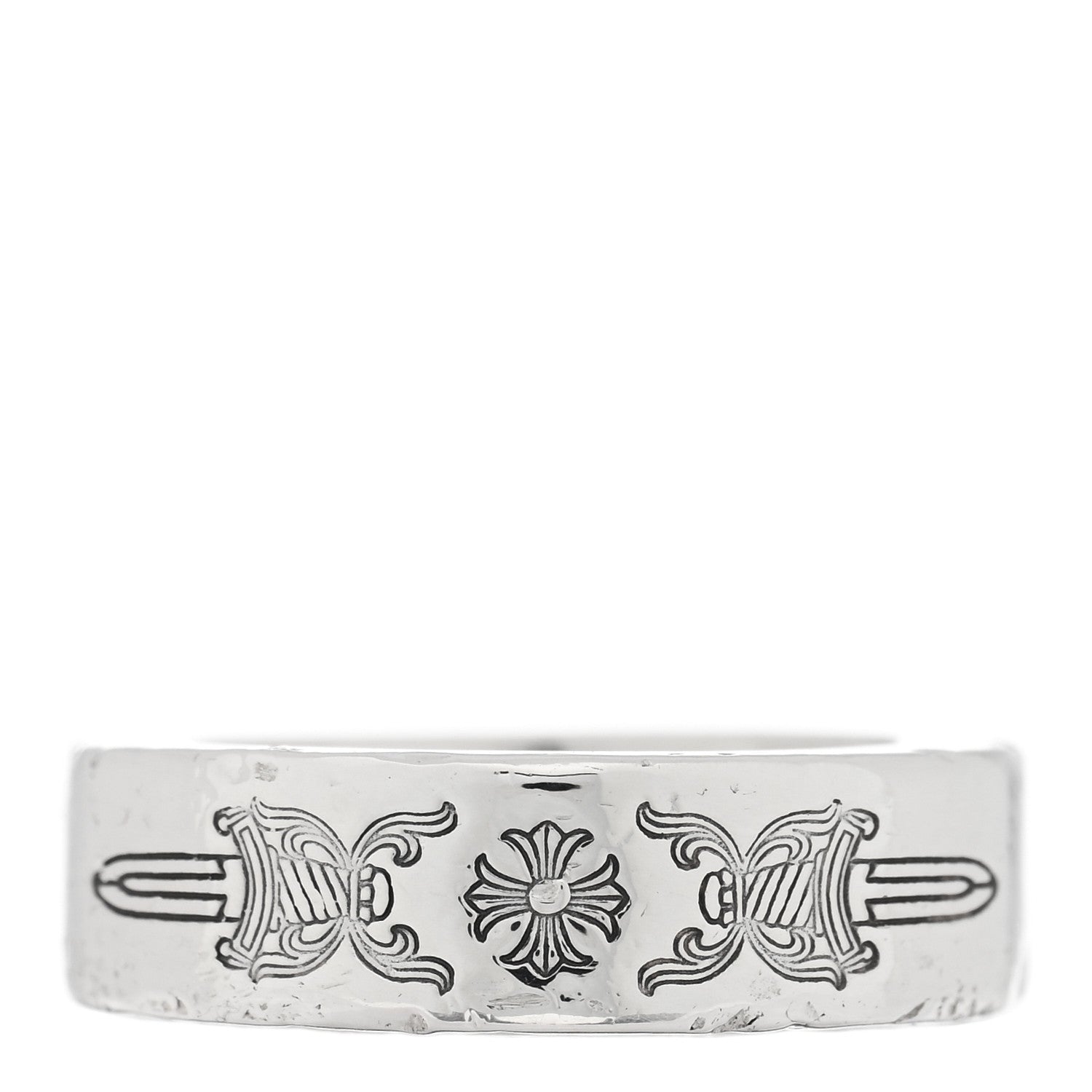 Chrome Hearts Sterling Silver Spacer Dagger Ring 49 4.75 1 of 5