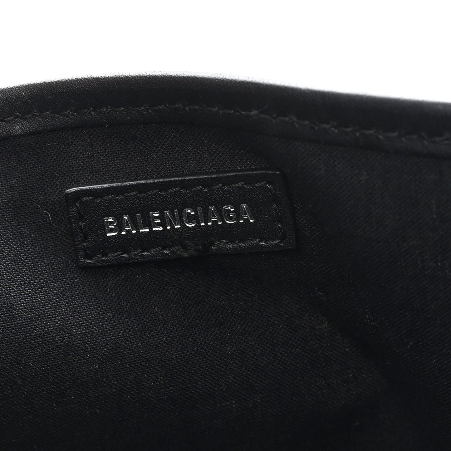 Cotton Canvas Satin Calfskin S Navy Cabas Natural Black